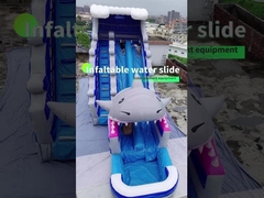 Slide idraulico gonfiabile OEM da 0,55 mm in PVC Slide per bambini con piscina