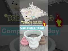 Slide esterno doppio con arco attrezzatura da gioco bianca morbida Slide di plastica Slide per bambini