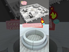 Area giochi per bambini Grigio e bianco attrezzature per giochi per feste