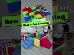 Soft Play Rental Equipment Soft Climbing Slide Play Blocchi di schiuma colorati Set