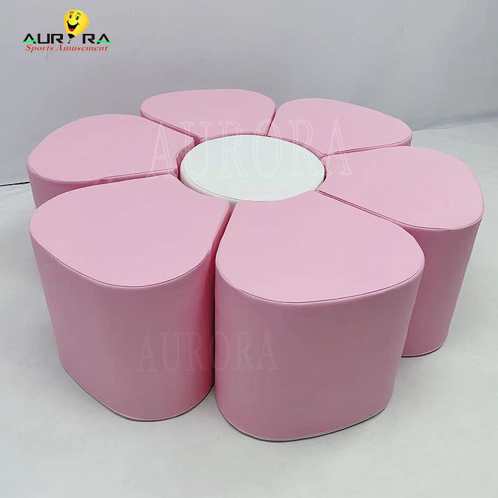 Soft Play Set Parco giochi Pastello Salire E Giocare Soft Blocks Rosa Bianco Fiore Mini