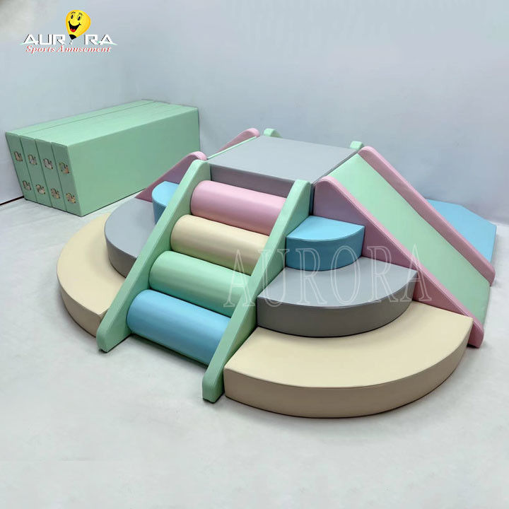 Pastel Baby Soft Play Blocchi di arrampicata per festa Noleggio attrezzature soft play personalizzate
