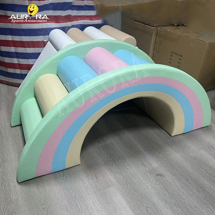 Pastel Baby Soft Play Blocchi di arrampicata per festa Noleggio attrezzature soft play personalizzate