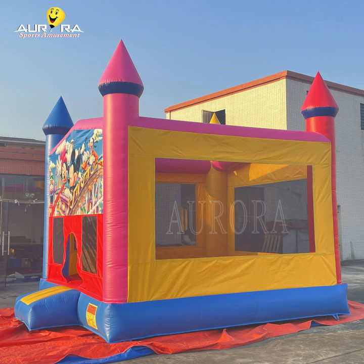 Outdoor Commercial Bouncer gonfiabile PVC Colorevoli Adulti Bambini Salto Castello