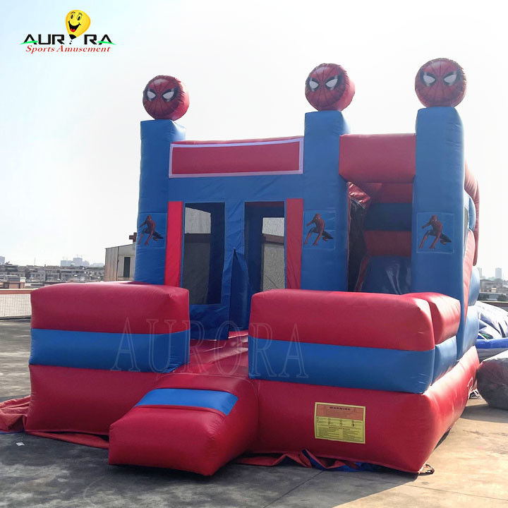 Il tema di Spider-Man colorato gonfiabile castello rimbalzante Bouncer Combo personalizzato