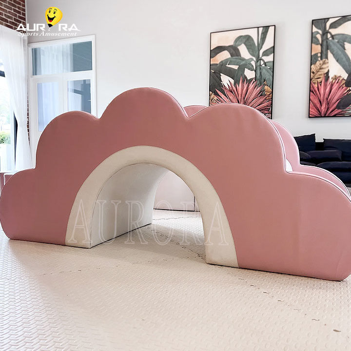 Pastello rosa Bianco Bambini attrezzature di gioco non tossiche alpinisti per gioco soft indoor