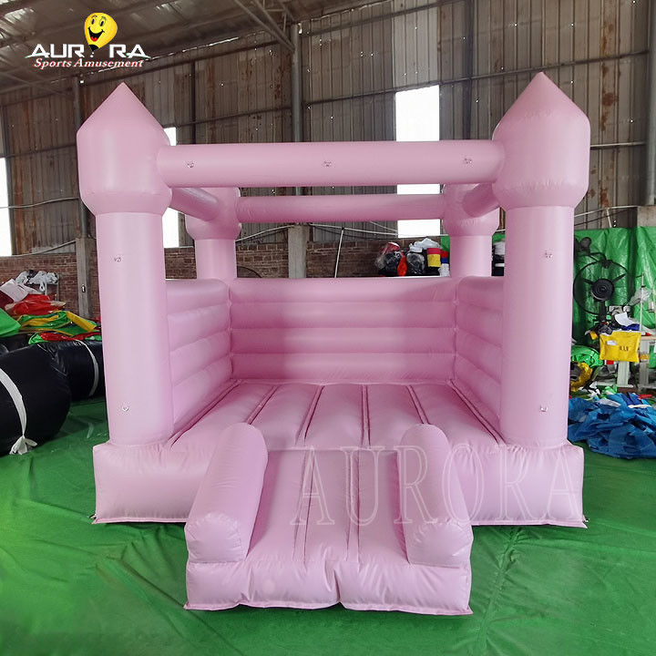 Casa saltante gonfiabile rosa per bambini Casa saltante gonfiabile rosa 10x10 Per noleggio di festa di nozze