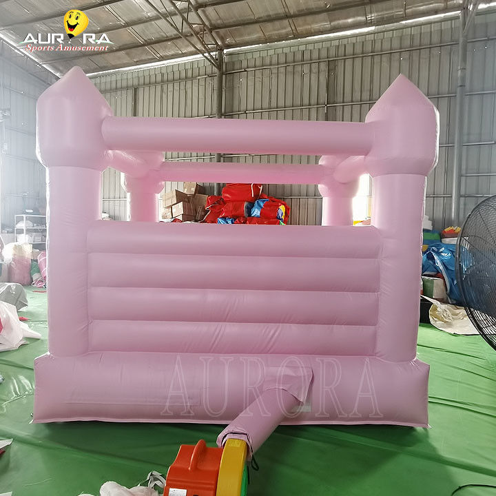 Casa saltante gonfiabile rosa per bambini Casa saltante gonfiabile rosa 10x10 Per noleggio di festa di nozze