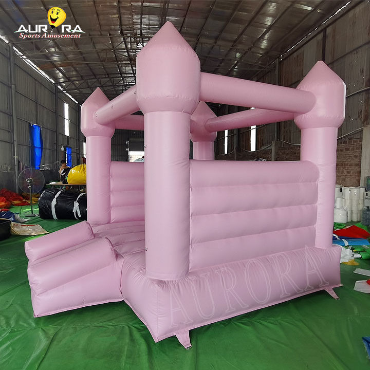 Casa saltante gonfiabile rosa per bambini Casa saltante gonfiabile rosa 10x10 Per noleggio di festa di nozze