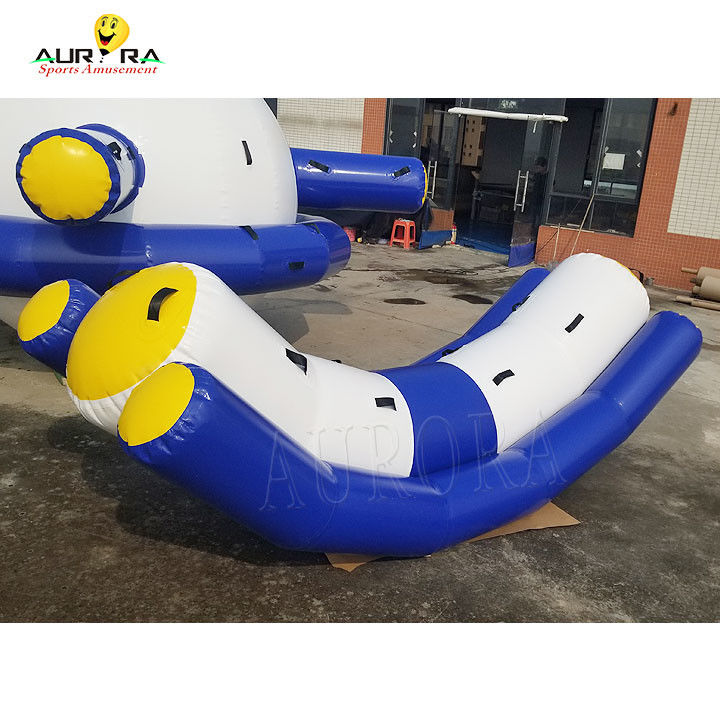 Giocattolo d'acqua a doppia oscillazione a colori personalizzati in PVC gonfiabile