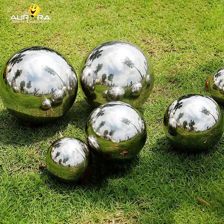 Sfera gigante sigillata sfera argento sfere a specchio gonfiabili per la decorazione
