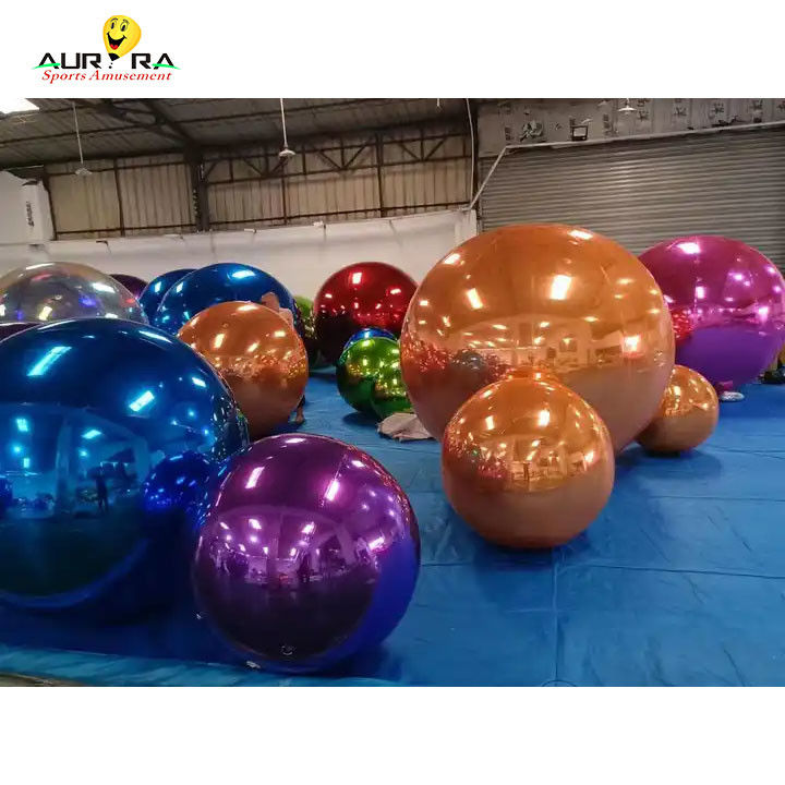 Giro a sfera gonfiabile gigante PVC per festa di decorazione Rosso Blu Giallo