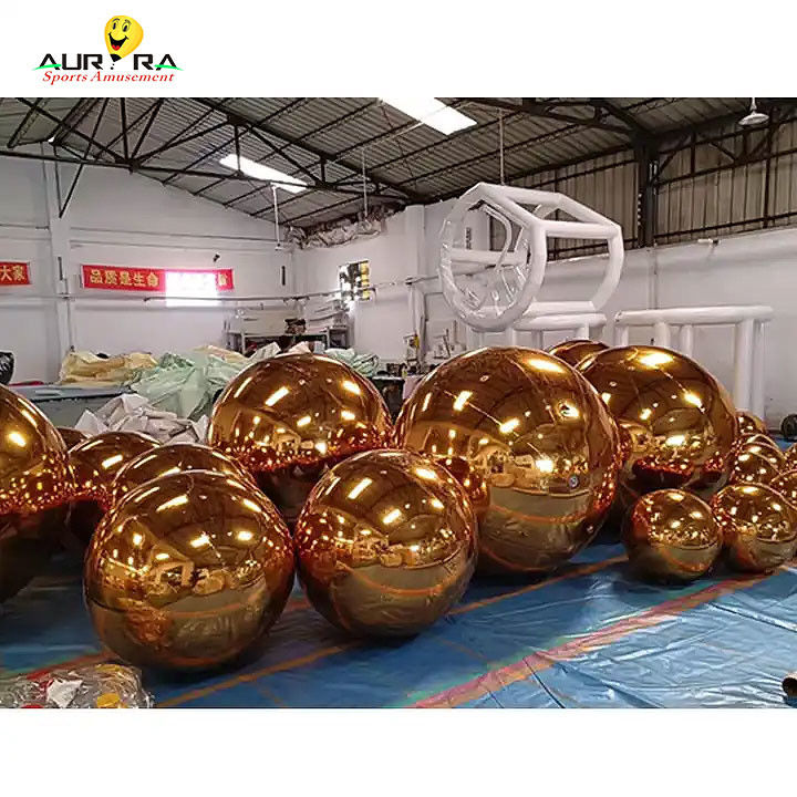 Giro a sfera gonfiabile gigante PVC per festa di decorazione Rosso Blu Giallo
