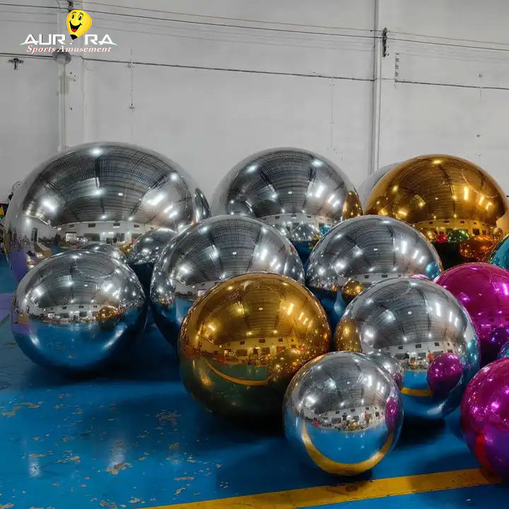 Decorazione per eventi sfera sfera a specchio gonfiabile sfere sposa laser discoteca