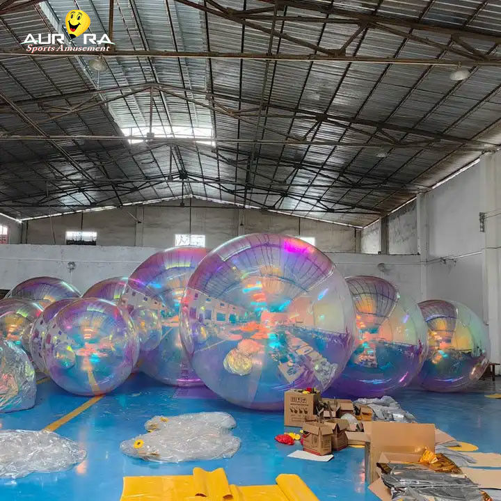 Decorazione per eventi sfera sfera a specchio gonfiabile sfere sposa laser discoteca