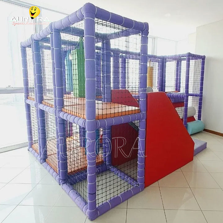 Piccole zone giochi indoor morbide attrezzature per bambini sala giochi area giochi McDonalds viola