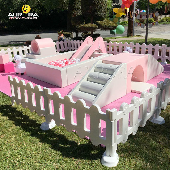 Bianco rosa attrezzature da gioco per bambini di alta qualità