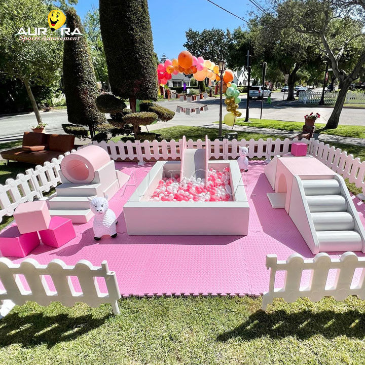 Bianco rosa attrezzature da gioco per bambini di alta qualità