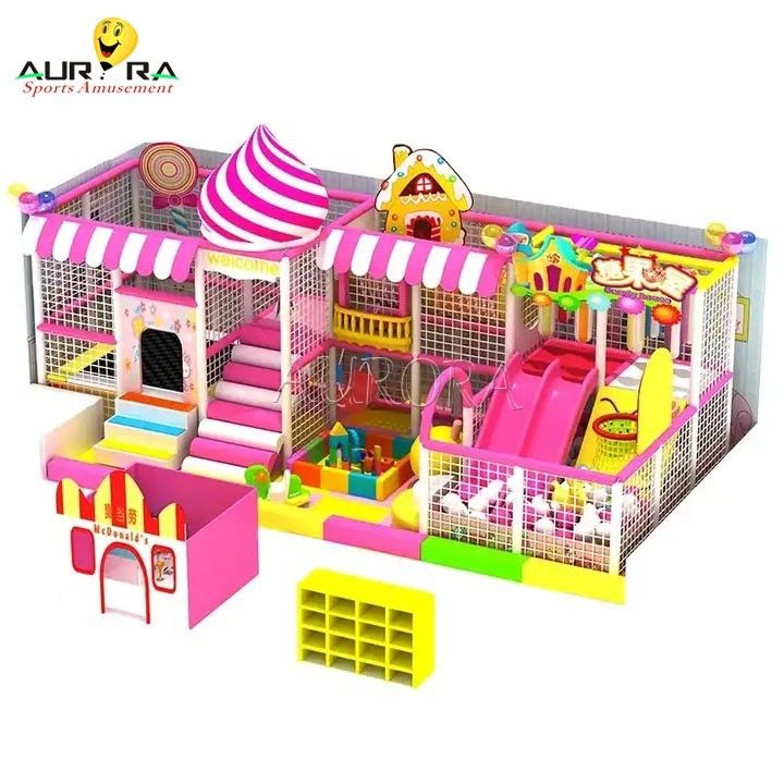 Nuove vendite plastica personalizzata bambini colorati parco giochi indoor soft play