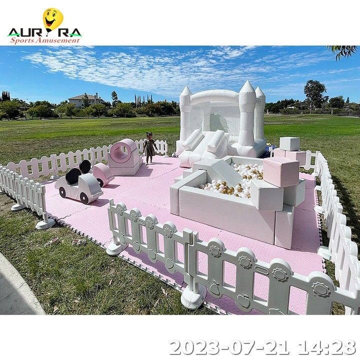 10 Passeggeri Soft Play Recinzione Bambini Parco giochi esterno Soft Play Porte mobili per i cortili