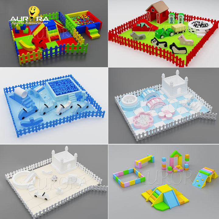 10 Passeggeri Soft Play Recinzione Bambini Parco giochi esterno Soft Play Porte mobili per i cortili