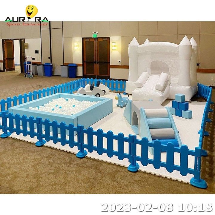 Personalizzato Bambini Giocano Blu Soft Ball Pit Indoor Soft Play Equipaggiamento Stampa digitale