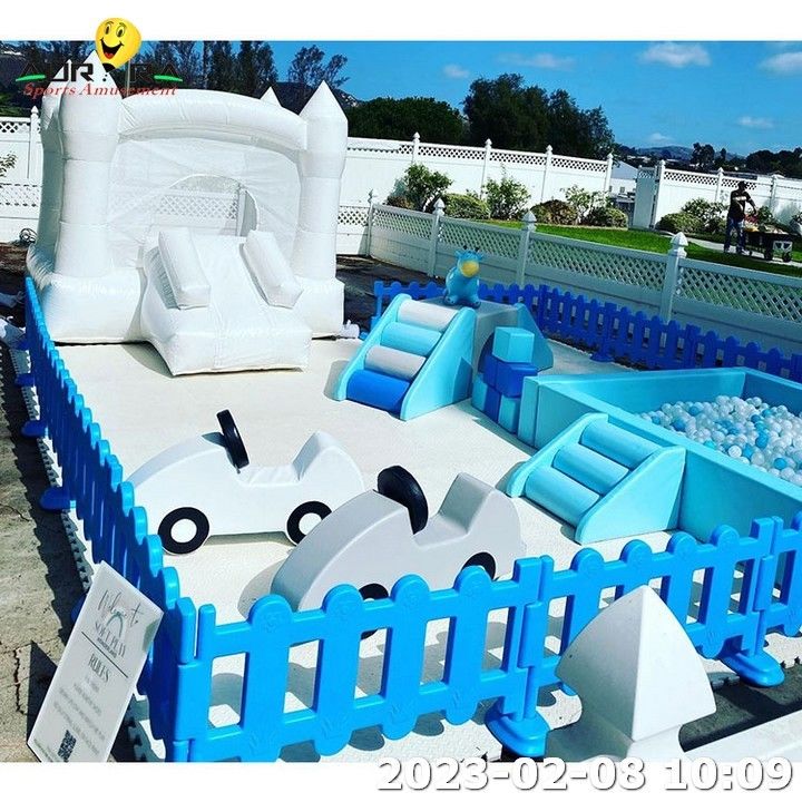 Personalizzato Bambini Giocano Blu Soft Ball Pit Indoor Soft Play Equipaggiamento Stampa digitale