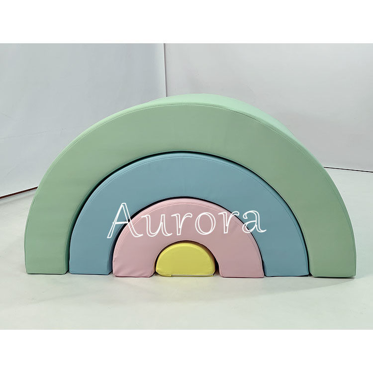 Galleria di gioco per bambini Blocchi di gioco per bambini attrezzature da gioco giallo verde