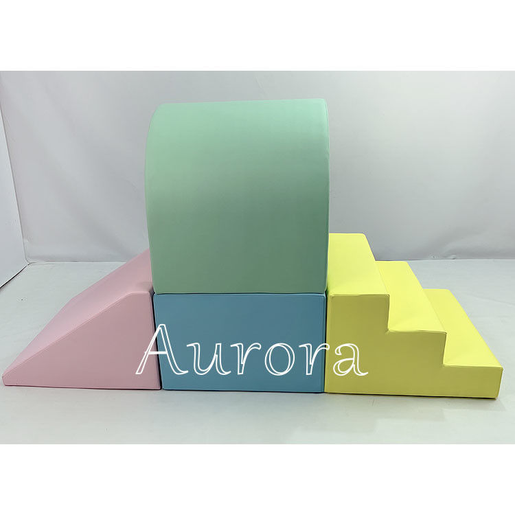 Galleria di gioco per bambini Blocchi di gioco per bambini attrezzature da gioco giallo verde