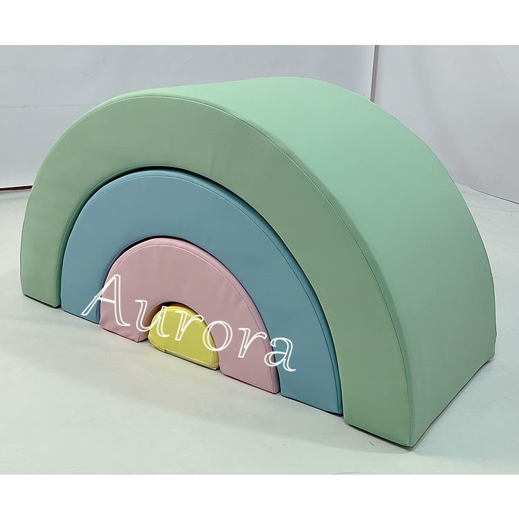 Galleria di gioco per bambini Blocchi di gioco per bambini attrezzature da gioco giallo verde