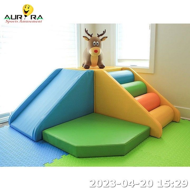 Orange Round Ball Pit Pool Gioco Parco giochi Bambini Slide Indoor Soft Play