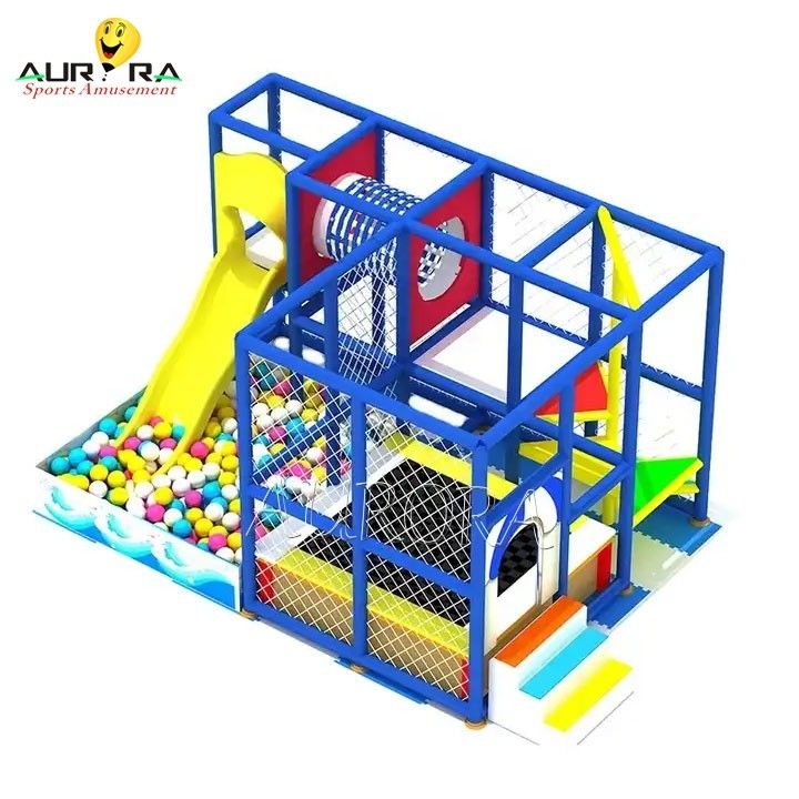 Parco tematico interno Parco divertimenti per bambini blu Attrezzature con 1 e Materia in acciaio