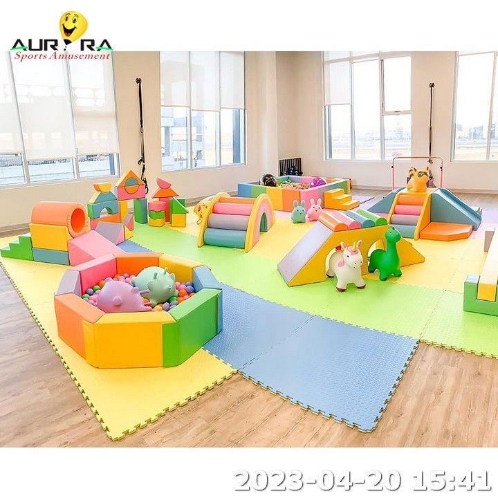 Parco giochi indoor per bambini Soft Climber Set Festa di compleanno Evento Blu