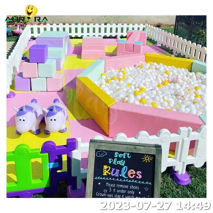 Prezzo di fabbrica Soft Play Merry Go Round per bambini Soft Play Equipment Set
