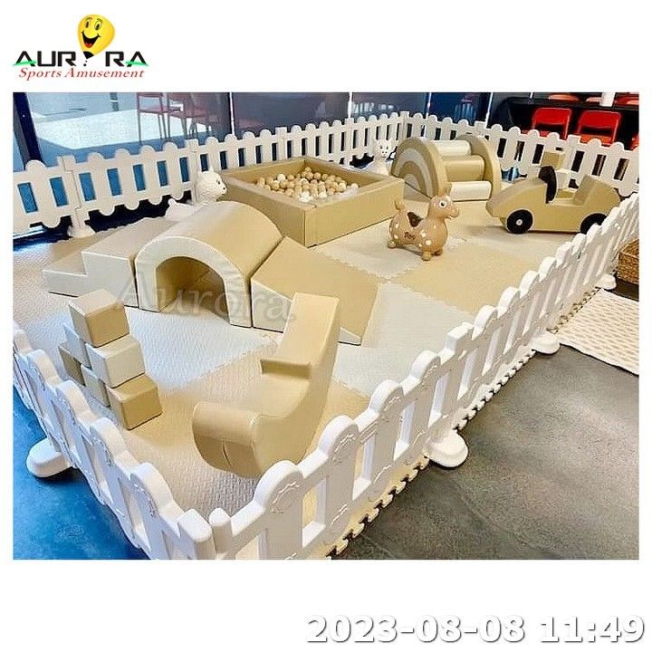 Soft Play Fence Baby Soft Play Set Ball Pit Con Slide Ocean Ball Playground