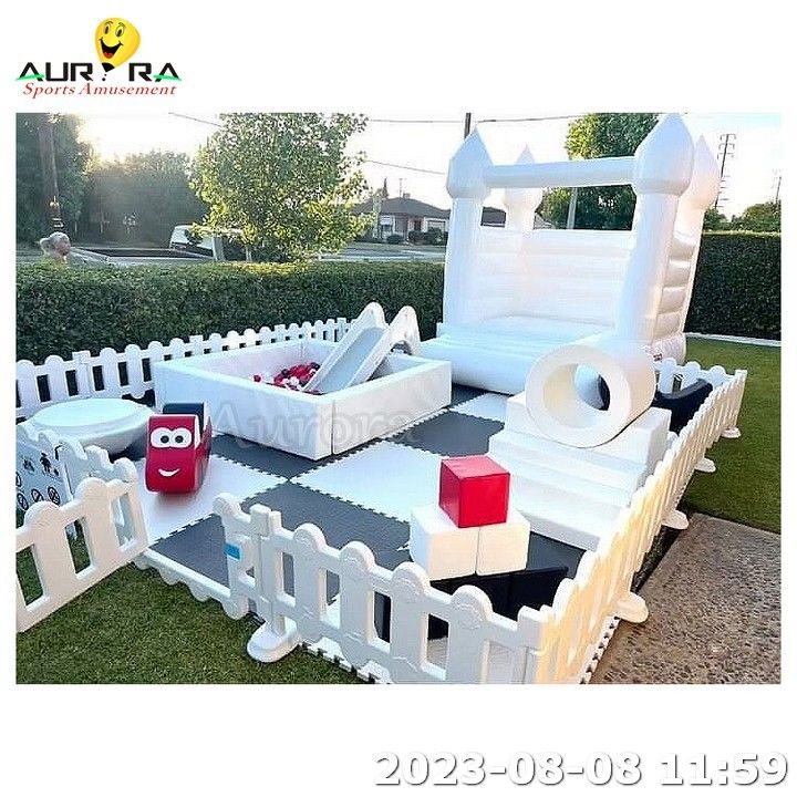 Baby Soft Play Set Kids Soft Play Equipment Ball Pool Merry Go Round Rosa
