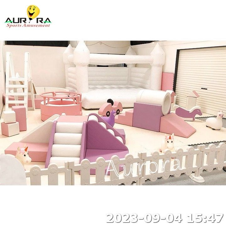 Soft Indoor Play Kids Bounce House Party Soft Play Fence per l' attrezzatura per bambini