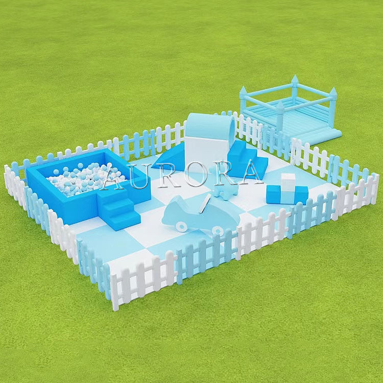 Bambini Soft Play Slide Con Ball Pit Outdoor gonfiabile White Castle Bounce House
