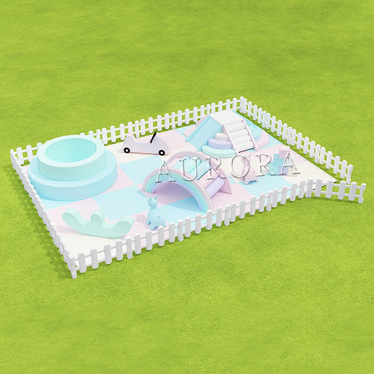 Green Indoor Soft Play Parco giochi Soft Play For Kids Fabbrica Diretto all' aperto