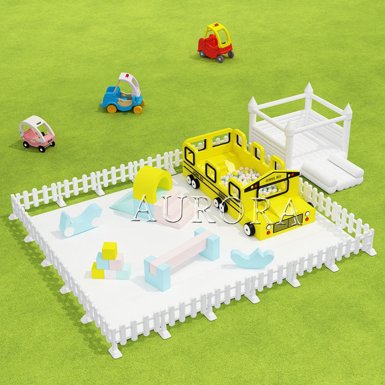 Pacco Soft Play Blocchi da arrampicata Giallo Bianco Attrezzatura da gioco Set Per noleggio di festa