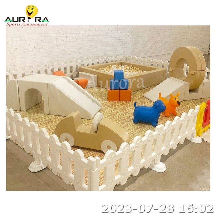Attrezzature per giochi al coperto Set giochi morbidi Bambini Set per arrampicata morbida rosa bianco