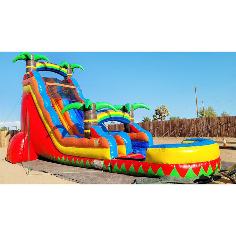 Scivolo idraulico gonfiabile con castello a rimbalzo per bambini e adulti con piscina