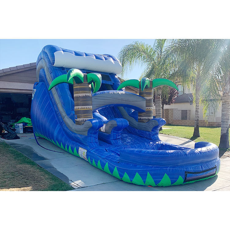 Scivolo idraulico gonfiabile con castello a rimbalzo per bambini e adulti con piscina