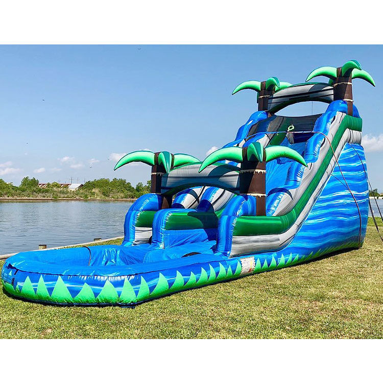 Scivolo d'acqua gonfiabile con piscina scivolo d'acqua gigante per adulti castelli da buttare per bambini