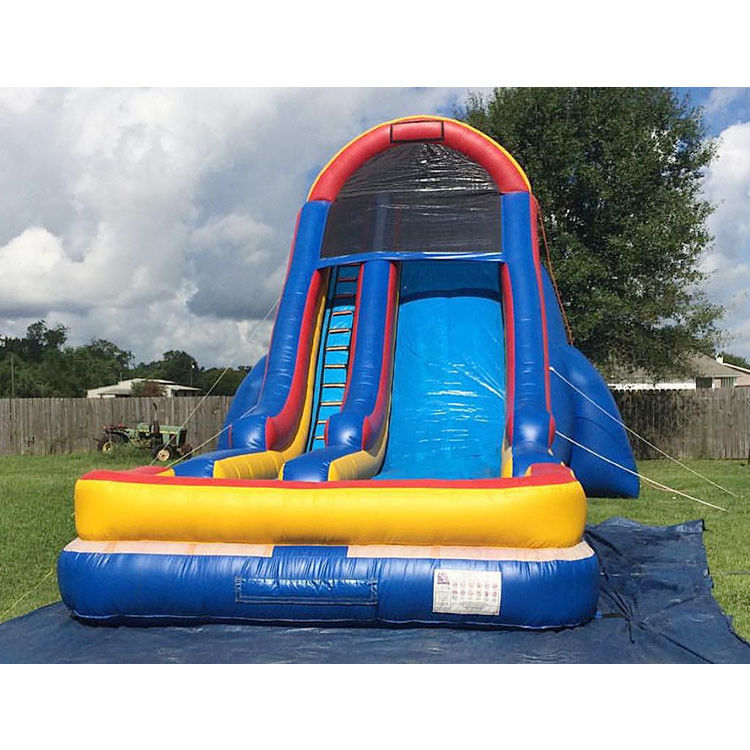 Tarpaulin gigante slide gonfiabili e scivoli d'acqua per i bambini Festa 0.55mm Pvc