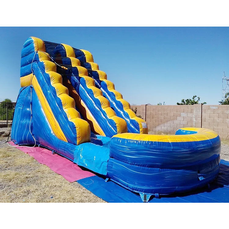 Tarpaulin gigante slide gonfiabili e scivoli d'acqua per i bambini Festa 0.55mm Pvc