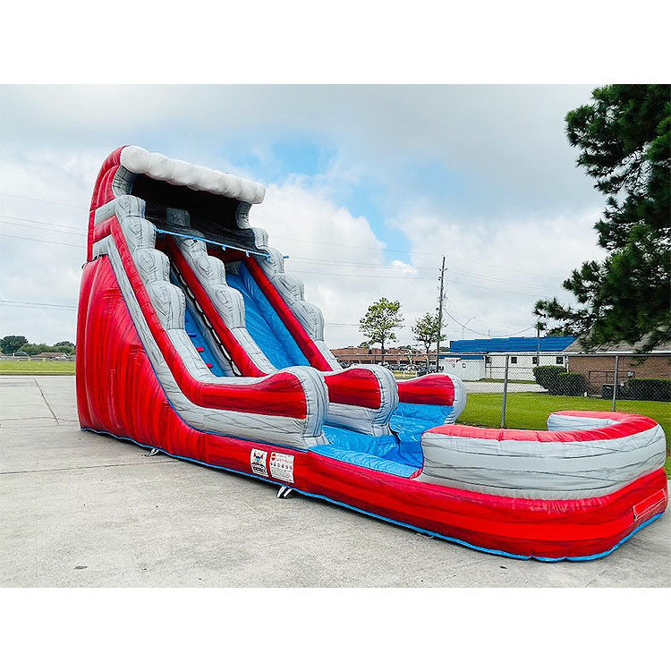 Slide d'acqua gonfiabili da 31 piedi per adulti e bambini