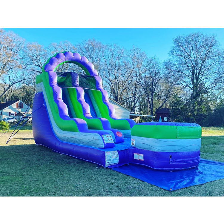 Grandi scivoli d'acqua gonfiabili 16ft 18ft 20ft Bambini Cortile Piccolo scivolo d'acqua giocattoli gonfiabili