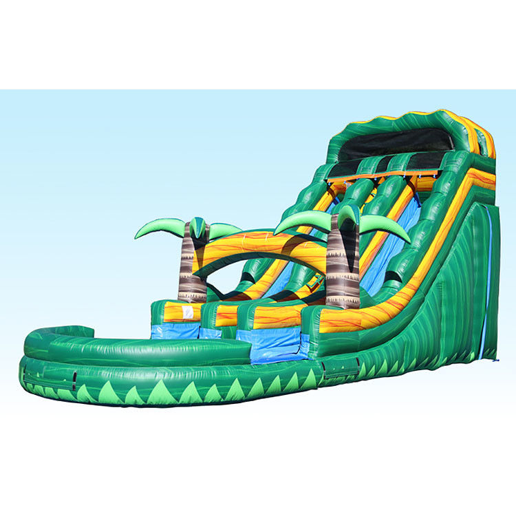 Scivolo d'acqua gonfiabile piscina grande buttafuori all'aperto bambini vulcano scivolo n scivolo piscina