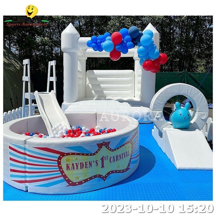 Attrezzature per gioco soft personalizzate Set per bambini all' esterno Per il noleggio di feste con buttafuori